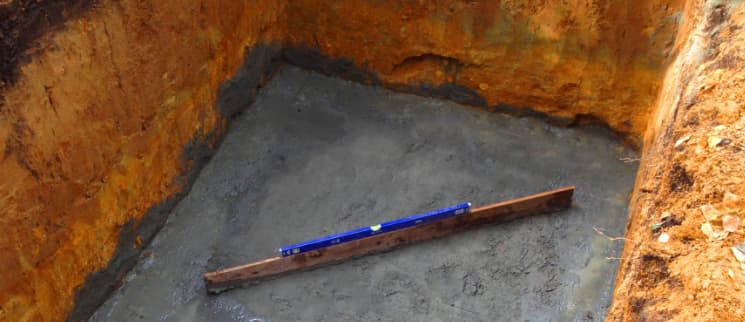 Перенос септика в котлован